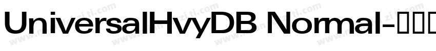 UniversalHvyDB Normal字体转换